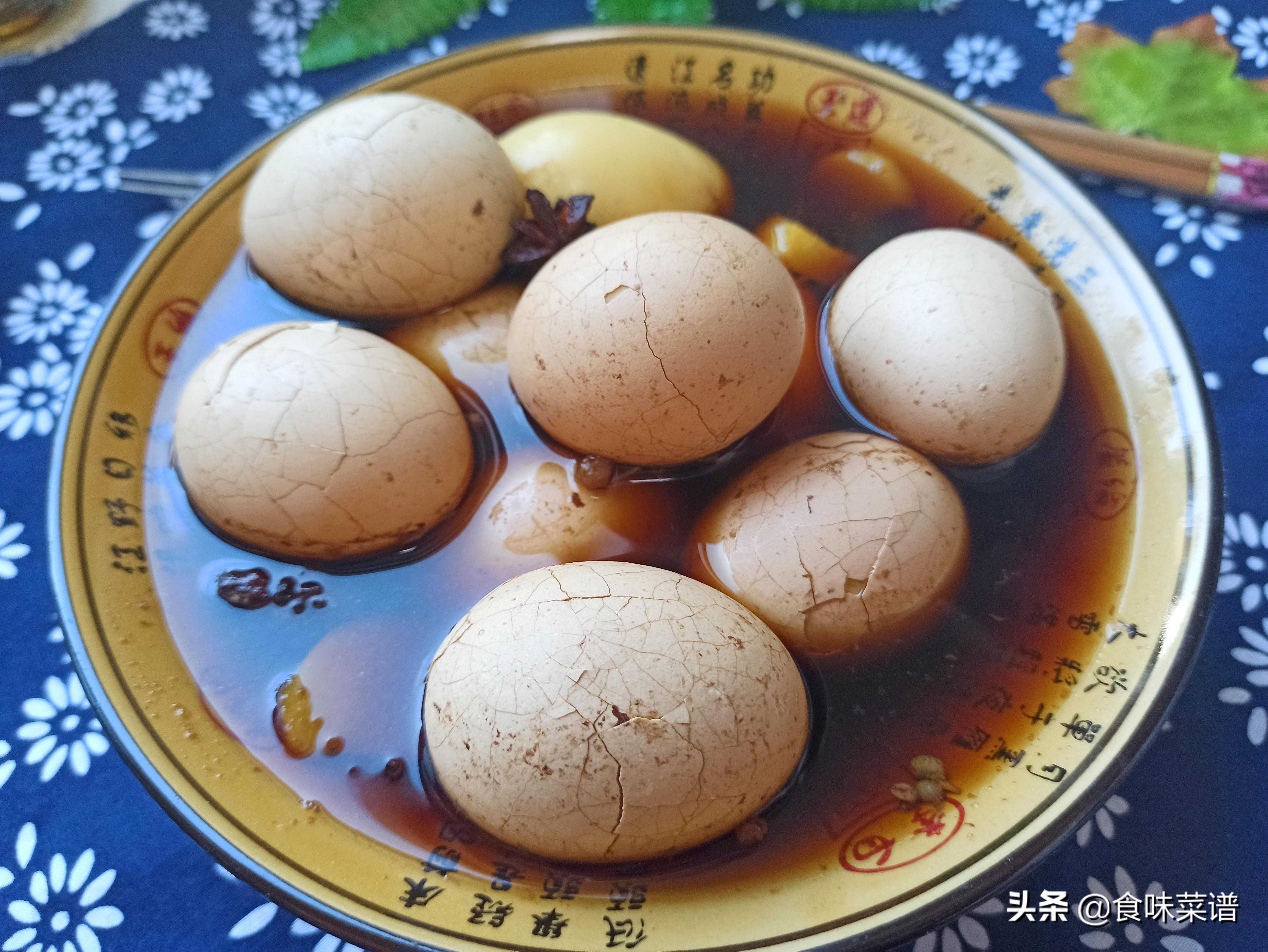 教你五香卤鸡蛋的秘方，做法超简单，比肉还好吃，蛋壳一剥就掉